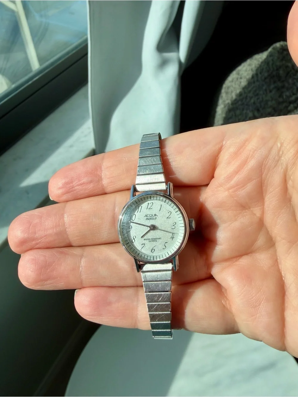 Timex Acqua Indiglo Silver Tone Women's Watch/ Working/ New Battery